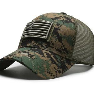 American Flag USA Camouflage Embroidered Emblem Baseball Cap Netback Hat NEW